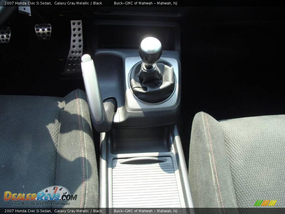 2007 Honda Civic Si Sedan Galaxy Gray Metallic / Black Photo #21