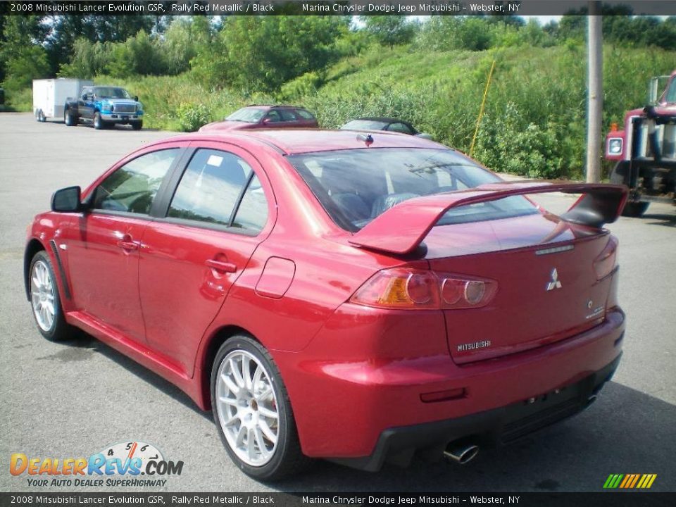 2008 Mitsubishi Lancer Evolution GSR Rally Red Metallic / Black Photo #3