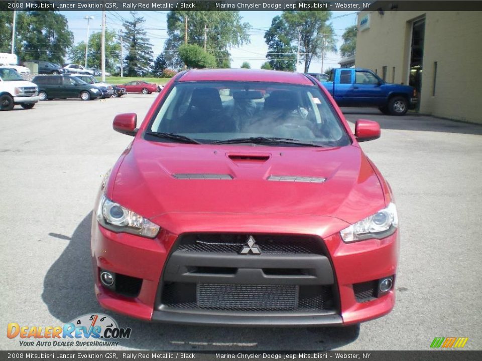 2008 Mitsubishi Lancer Evolution GSR Rally Red Metallic / Black Photo #8
