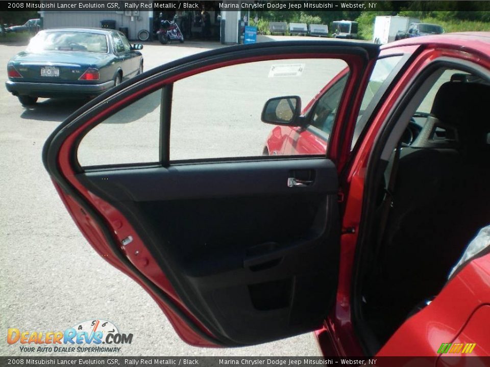 2008 Mitsubishi Lancer Evolution GSR Rally Red Metallic / Black Photo #11