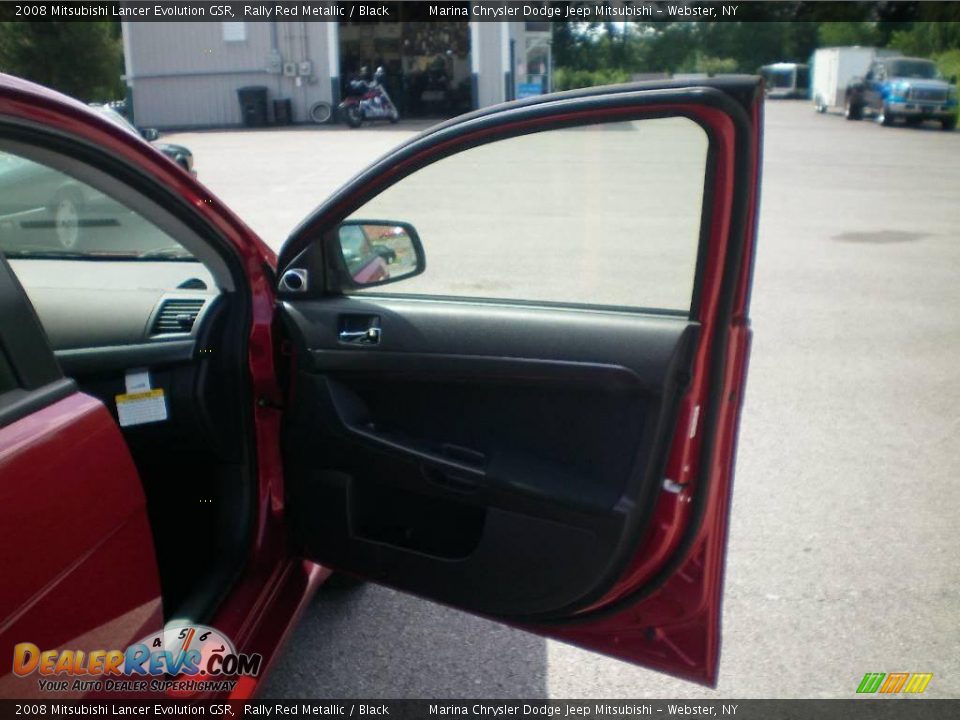 2008 Mitsubishi Lancer Evolution GSR Rally Red Metallic / Black Photo #17