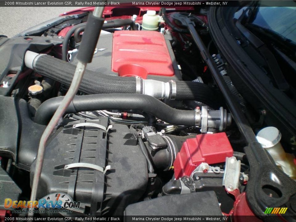 2008 Mitsubishi Lancer Evolution GSR Rally Red Metallic / Black Photo #23