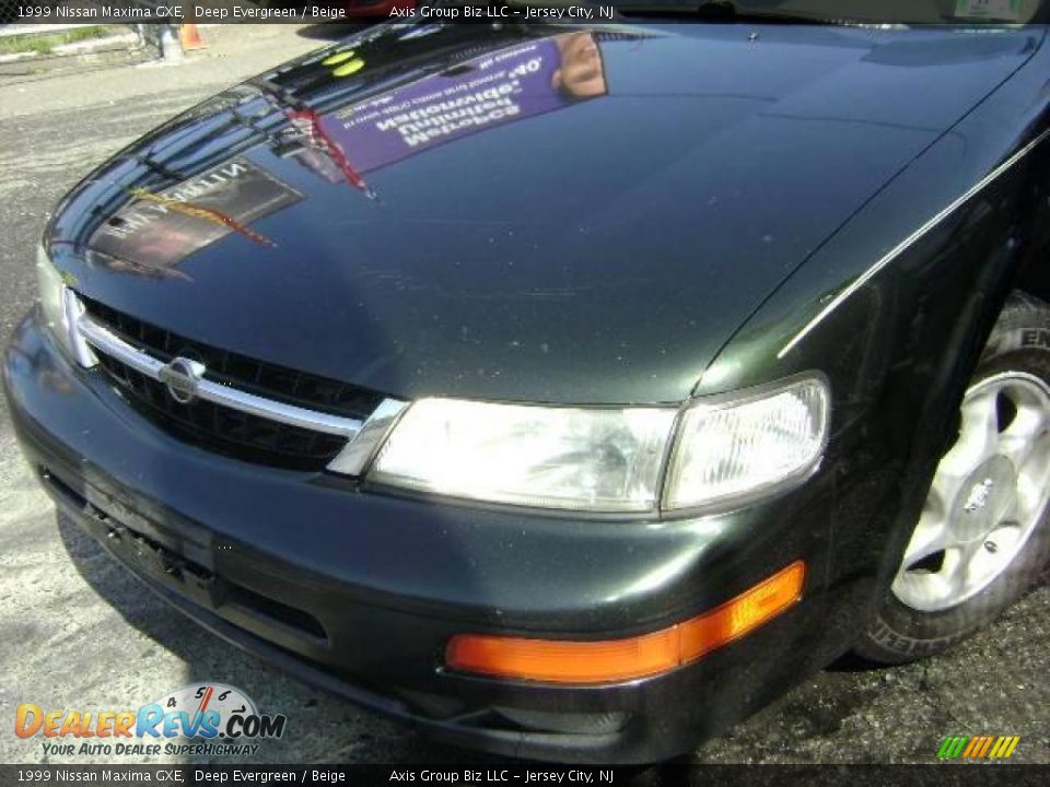 1999 Nissan Maxima GXE Deep Evergreen / Beige Photo #3