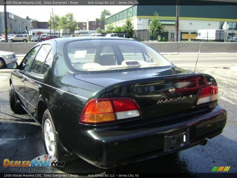 1999 Nissan Maxima GXE Deep Evergreen / Beige Photo #5