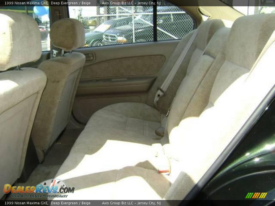 1999 Nissan Maxima GXE Deep Evergreen / Beige Photo #8