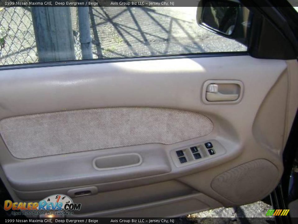 1999 Nissan Maxima GXE Deep Evergreen / Beige Photo #9
