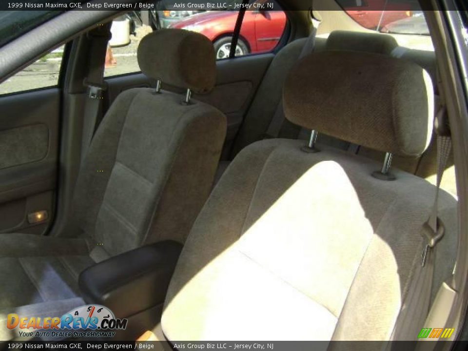 1999 Nissan Maxima GXE Deep Evergreen / Beige Photo #11