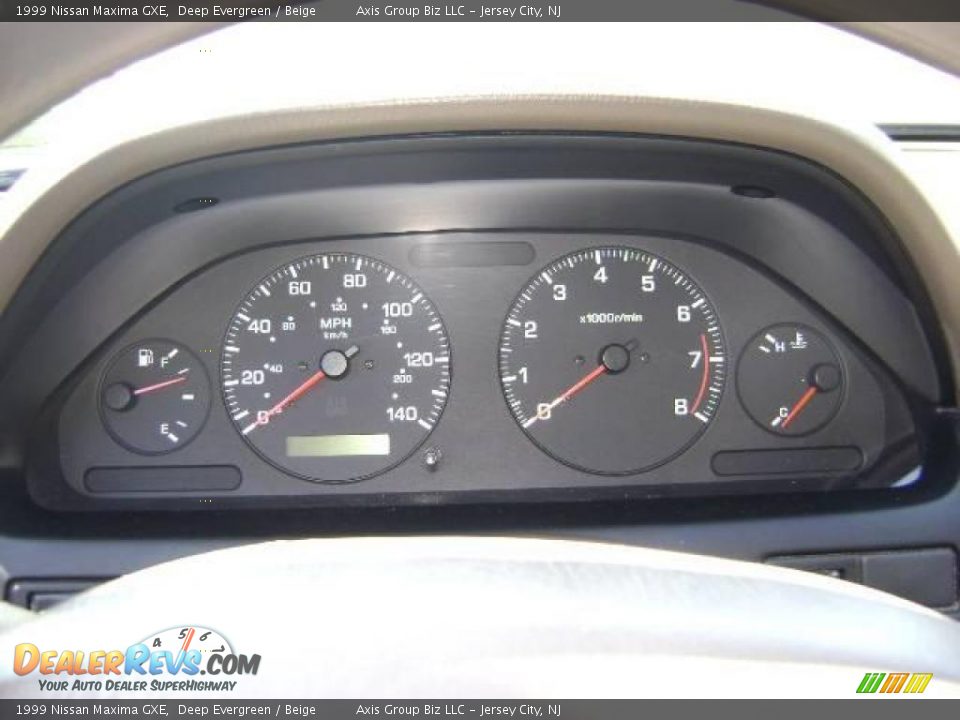 1999 Nissan Maxima GXE Deep Evergreen / Beige Photo #15