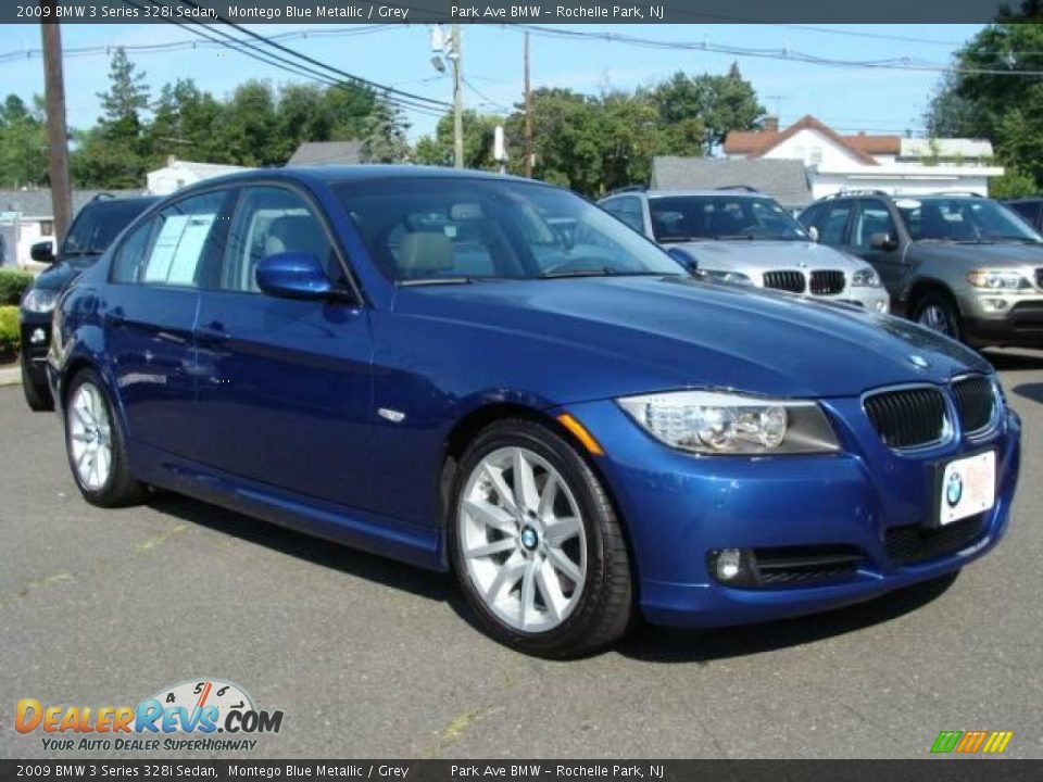 2009 BMW 3 Series 328i Sedan Montego Blue Metallic / Grey Photo #2