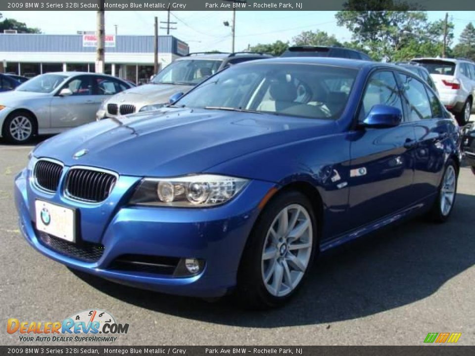 2009 BMW 3 Series 328i Sedan Montego Blue Metallic / Grey Photo #4