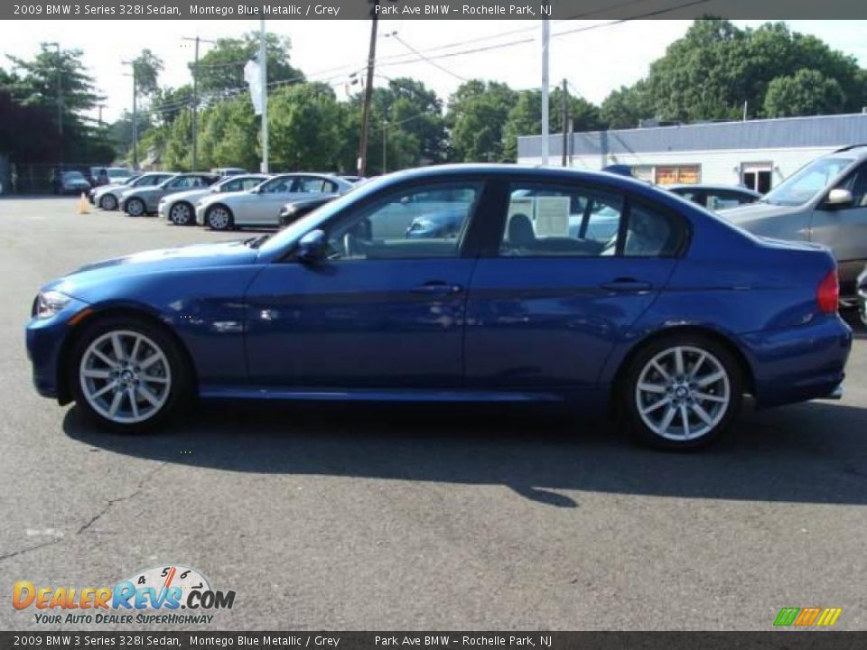 2009 BMW 3 Series 328i Sedan Montego Blue Metallic / Grey Photo #5