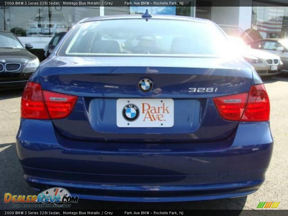 2009 BMW 3 Series 328i Sedan Montego Blue Metallic / Grey Photo #7