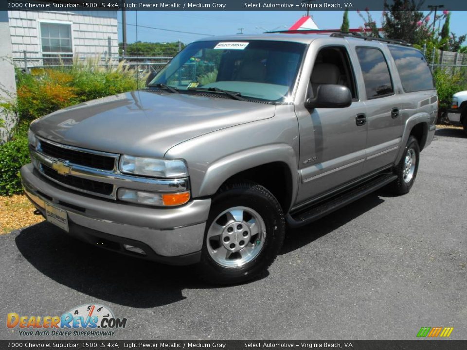 2000 Chevrolet Suburban 1500 LS 4x4 Light Pewter Metallic / Medium Gray Photo #1