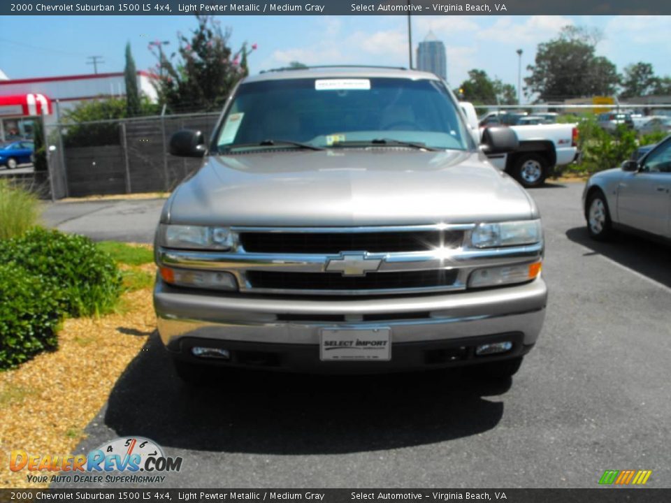 2000 Chevrolet Suburban 1500 LS 4x4 Light Pewter Metallic / Medium Gray Photo #5