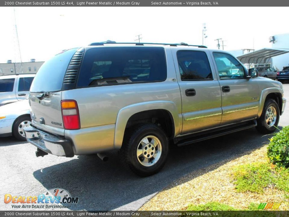 2000 Chevrolet Suburban 1500 LS 4x4 Light Pewter Metallic / Medium Gray Photo #7