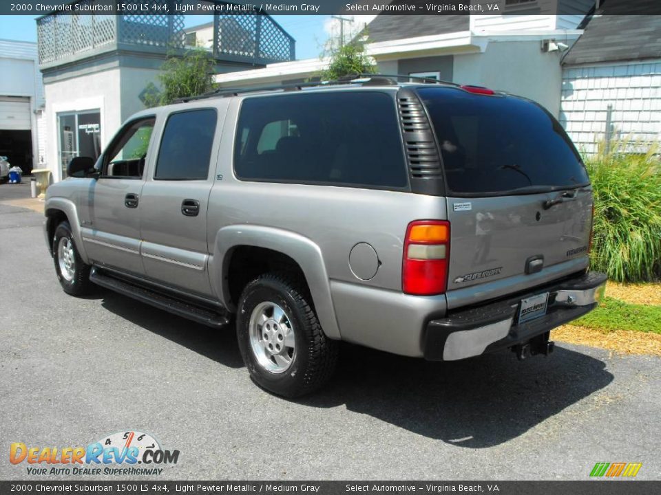 2000 Chevrolet Suburban 1500 LS 4x4 Light Pewter Metallic / Medium Gray Photo #9