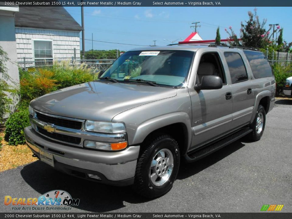 2000 Chevrolet Suburban 1500 LS 4x4 Light Pewter Metallic / Medium Gray Photo #10