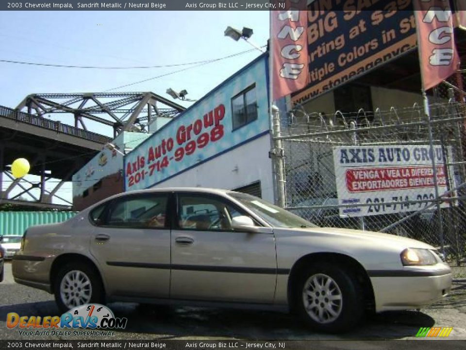 2003 Chevrolet Impala Sandrift Metallic / Neutral Beige Photo #1