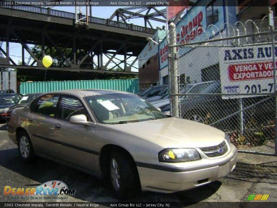 2003 Chevrolet Impala Sandrift Metallic / Neutral Beige Photo #2