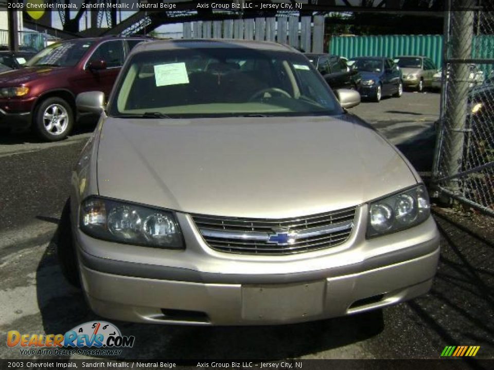 2003 Chevrolet Impala Sandrift Metallic / Neutral Beige Photo #3