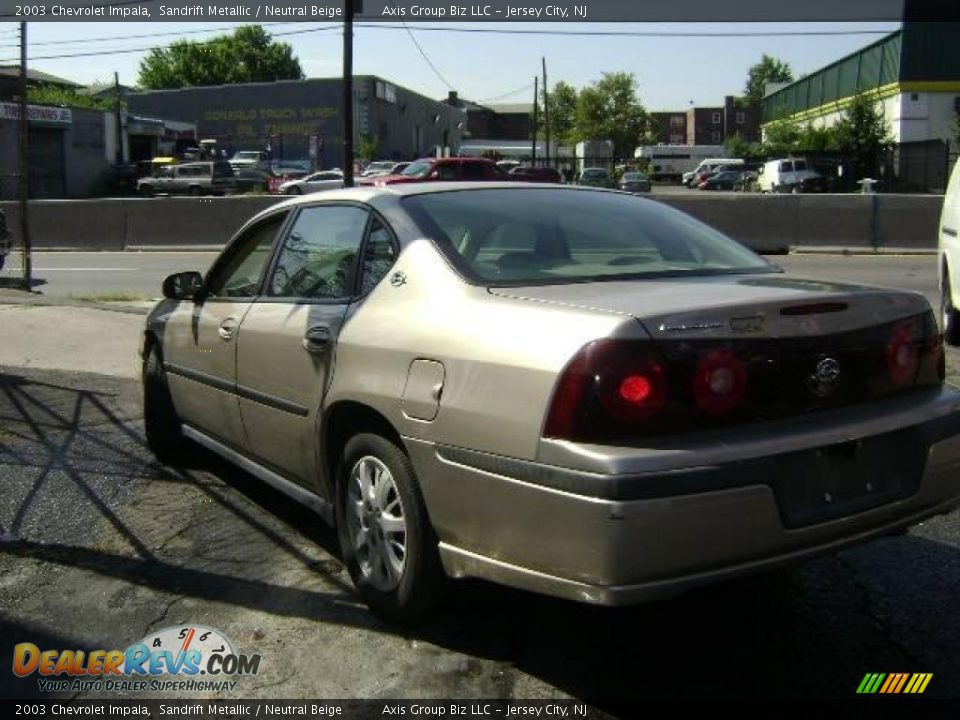 2003 Chevrolet Impala Sandrift Metallic / Neutral Beige Photo #6