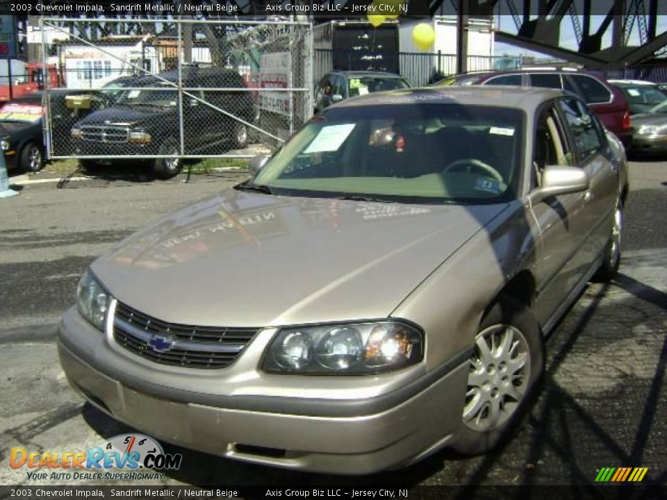 2003 Chevrolet Impala Sandrift Metallic / Neutral Beige Photo #7