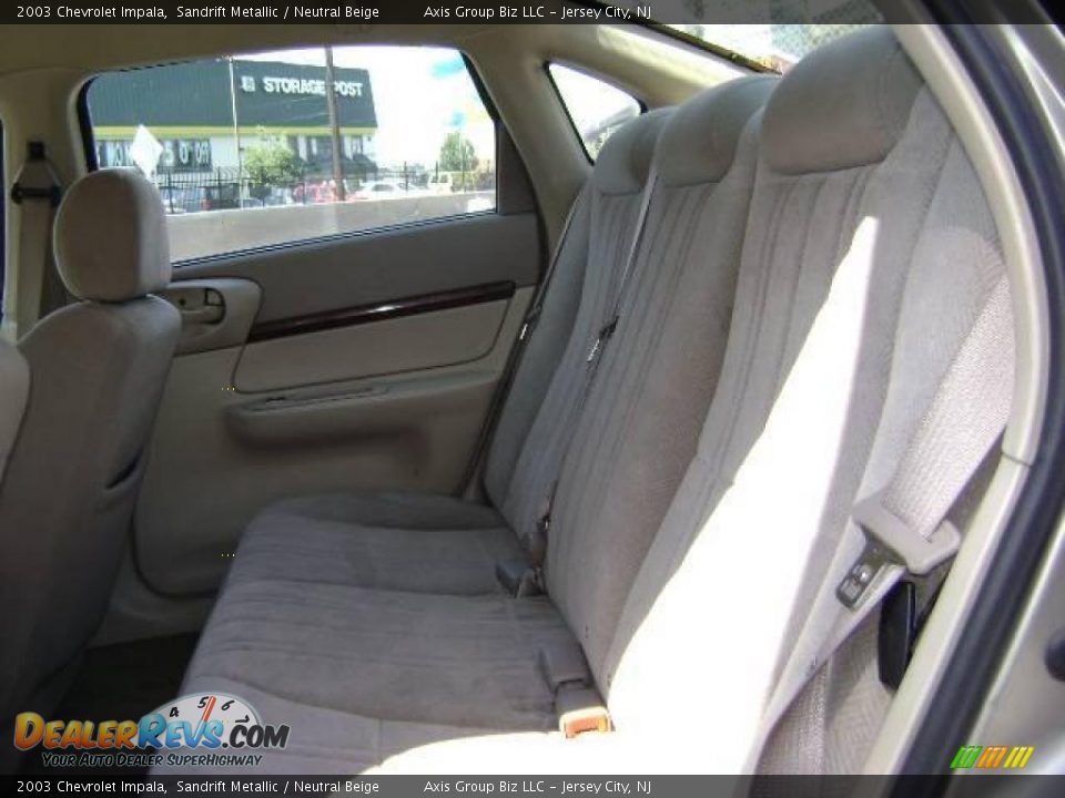 2003 Chevrolet Impala Sandrift Metallic / Neutral Beige Photo #9
