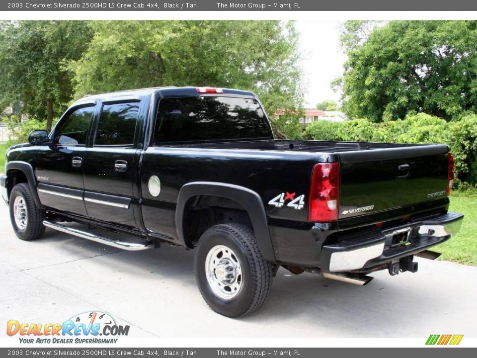 2003 Chevrolet Silverado 2500HD LS Crew Cab 4x4 Black / Tan Photo #4