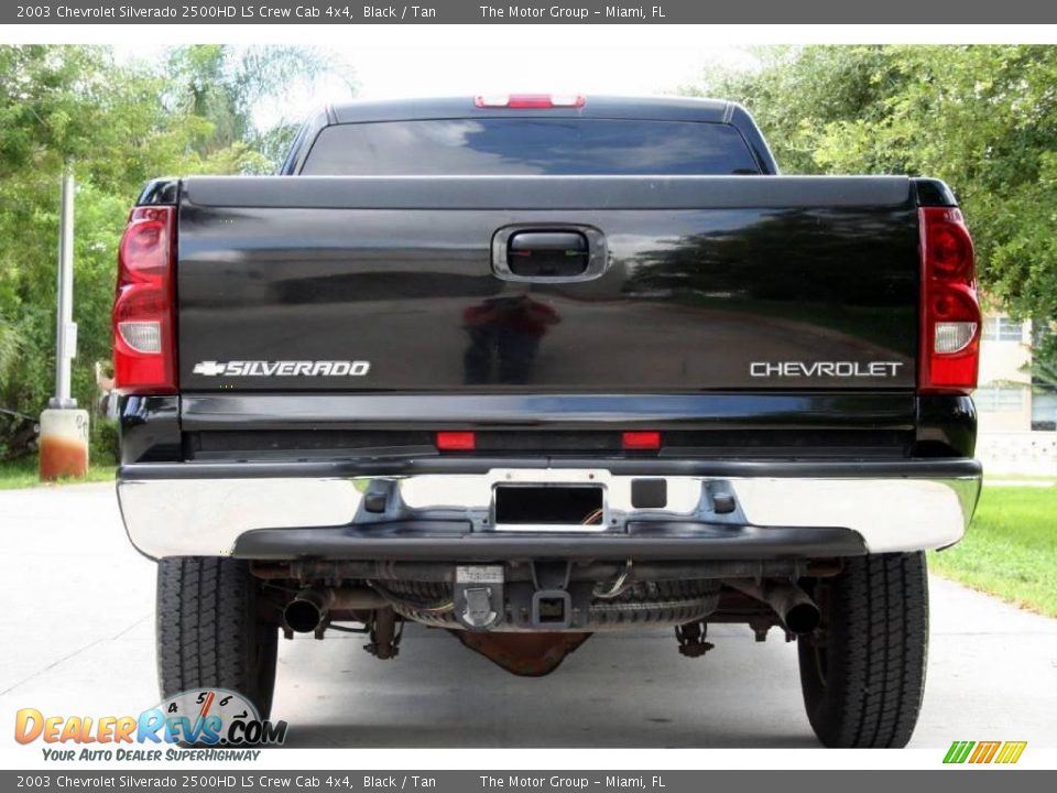 2003 Chevrolet Silverado 2500HD LS Crew Cab 4x4 Black / Tan Photo #5