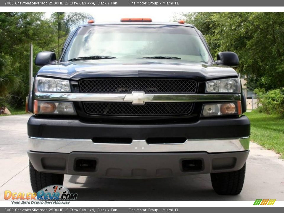 2003 Chevrolet Silverado 2500HD LS Crew Cab 4x4 Black / Tan Photo #11