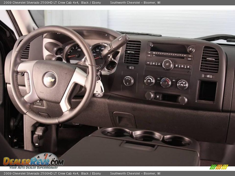 2009 Chevrolet Silverado 2500HD LT Crew Cab 4x4 Black / Ebony Photo #6
