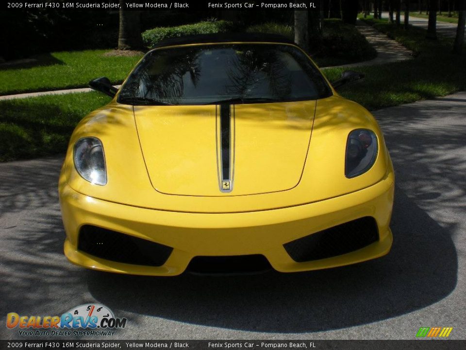 2009 Ferrari F430 16M Scuderia Spider Yellow Modena / Black Photo #1