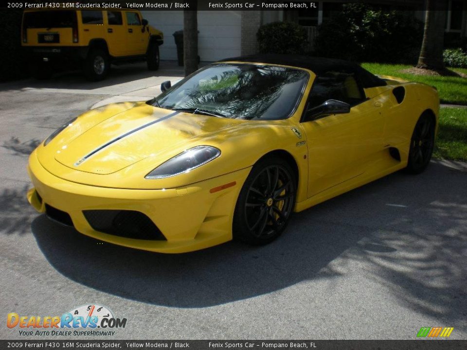 2009 Ferrari F430 16M Scuderia Spider Yellow Modena / Black Photo #2