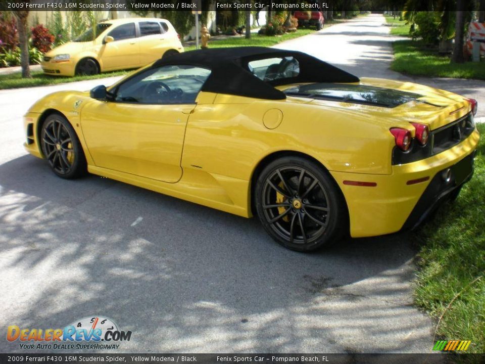 2009 Ferrari F430 16M Scuderia Spider Yellow Modena / Black Photo #4