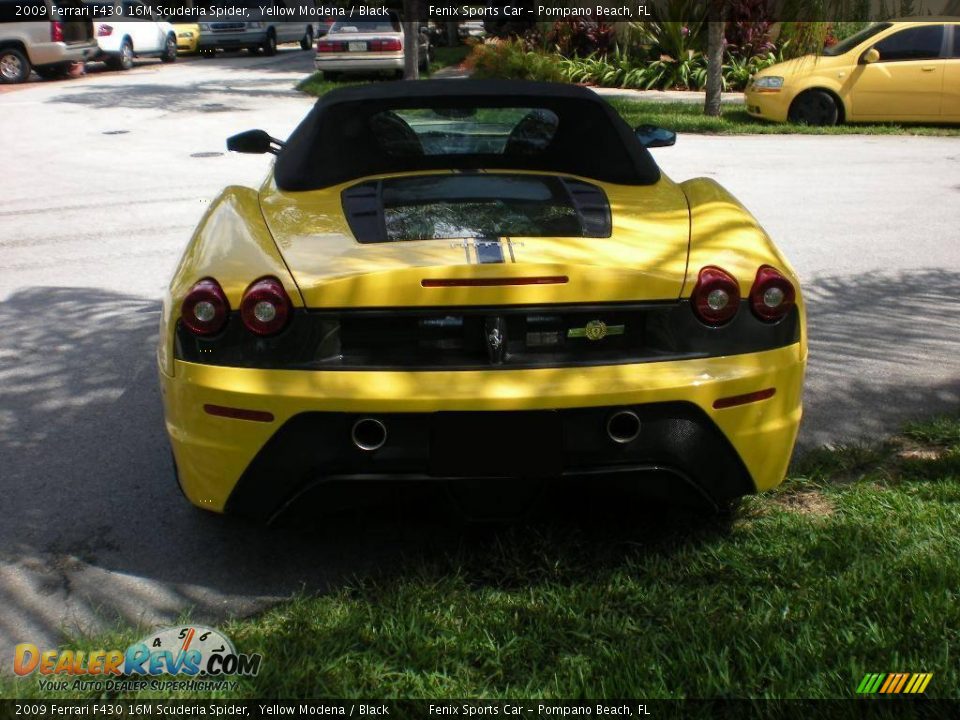 2009 Ferrari F430 16M Scuderia Spider Yellow Modena / Black Photo #5