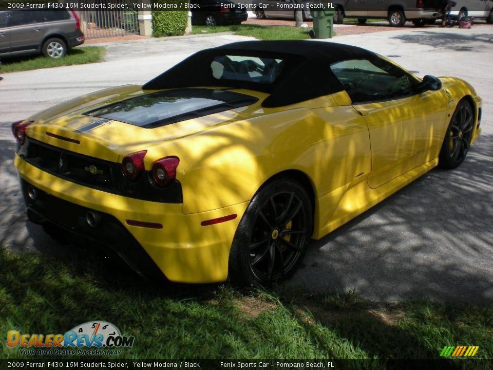 2009 Ferrari F430 16M Scuderia Spider Yellow Modena / Black Photo #6