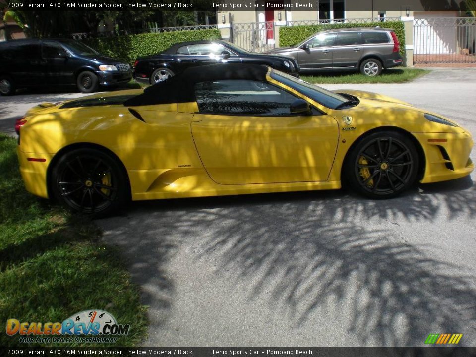 2009 Ferrari F430 16M Scuderia Spider Yellow Modena / Black Photo #7