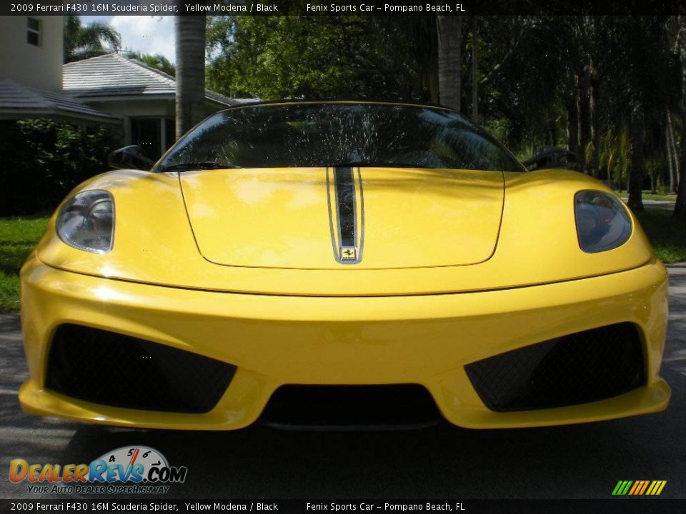 2009 Ferrari F430 16M Scuderia Spider Yellow Modena / Black Photo #9