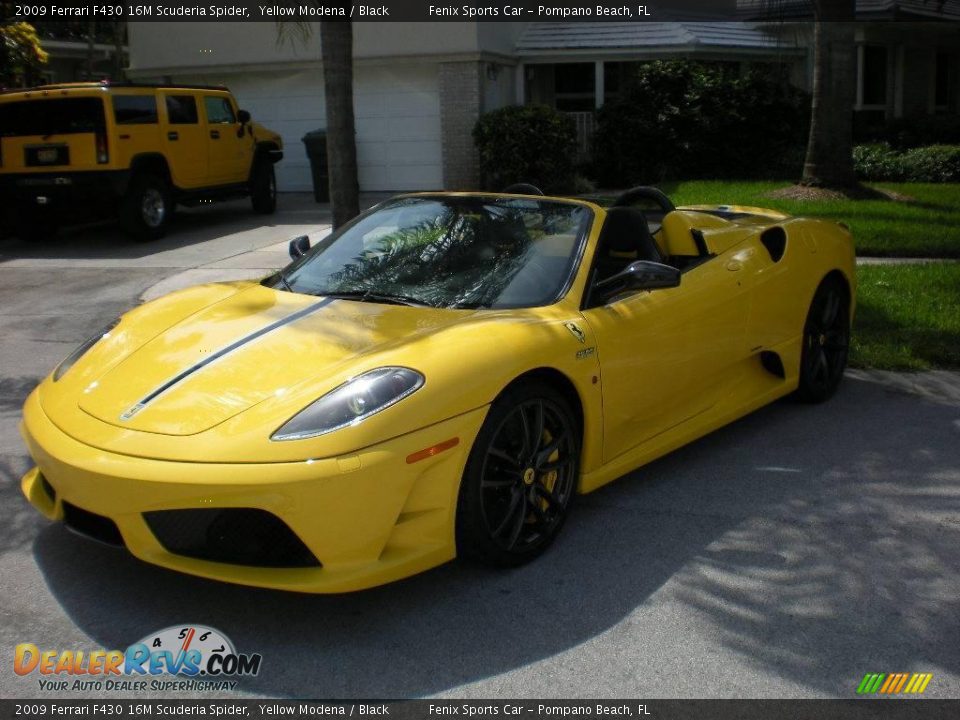 2009 Ferrari F430 16M Scuderia Spider Yellow Modena / Black Photo #13