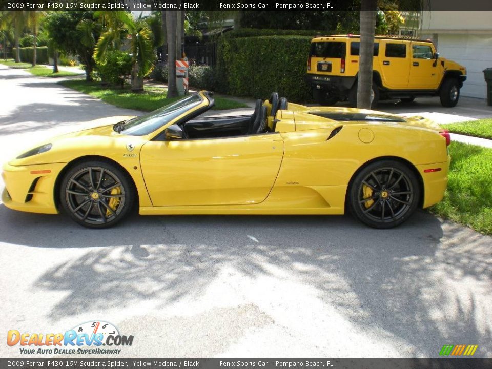 2009 Ferrari F430 16M Scuderia Spider Yellow Modena / Black Photo #14