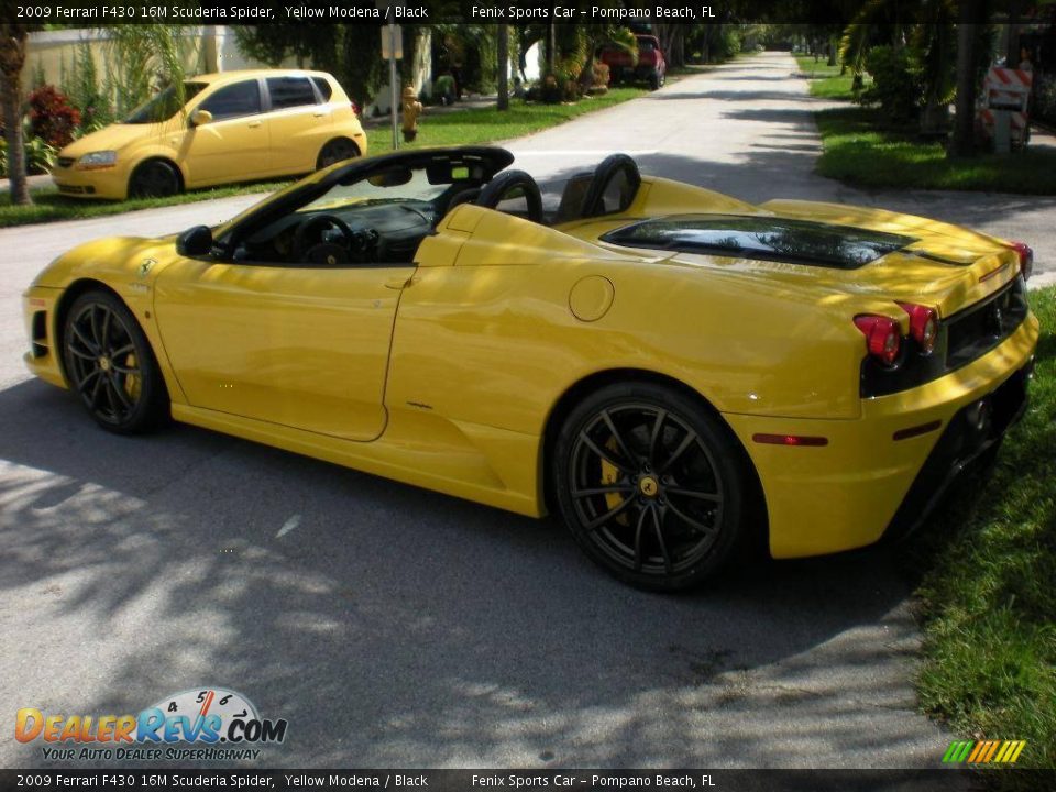 2009 Ferrari F430 16M Scuderia Spider Yellow Modena / Black Photo #15