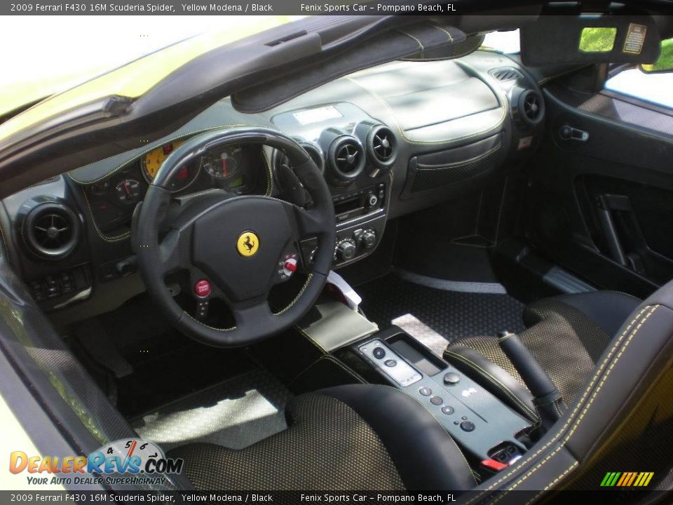 2009 Ferrari F430 16M Scuderia Spider Yellow Modena / Black Photo #16