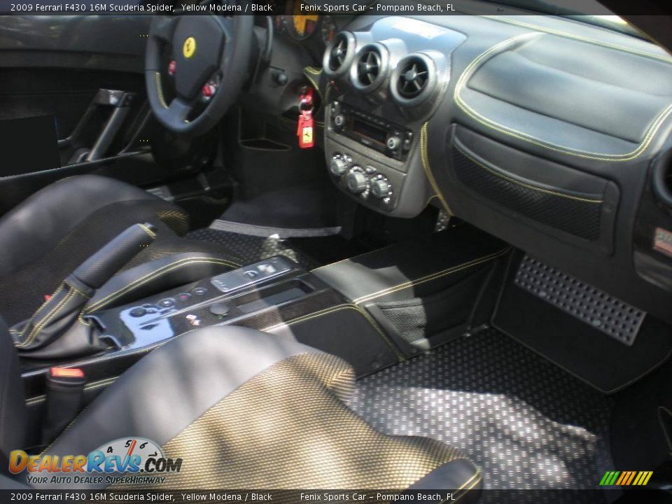 2009 Ferrari F430 16M Scuderia Spider Yellow Modena / Black Photo #18