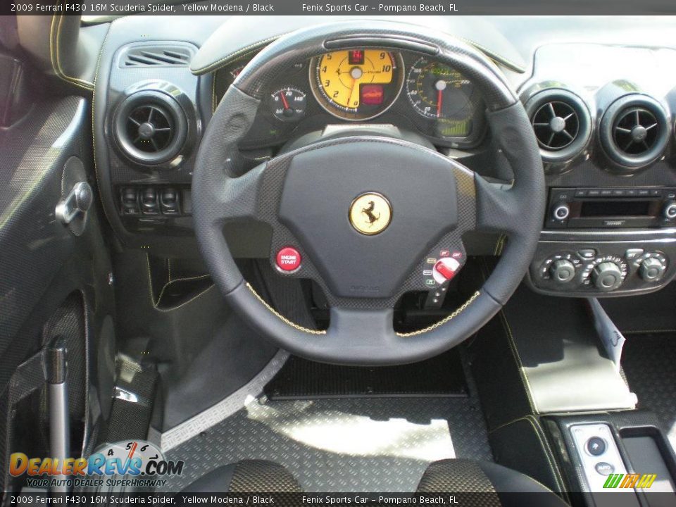 2009 Ferrari F430 16M Scuderia Spider Yellow Modena / Black Photo #19