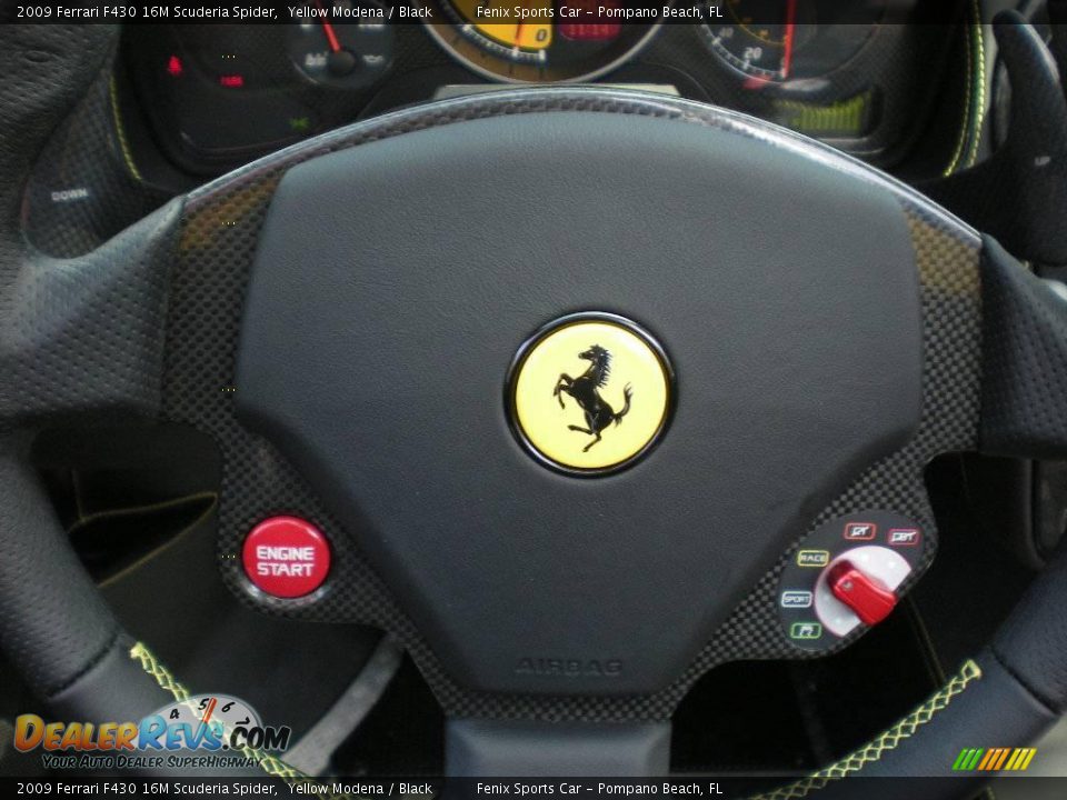 2009 Ferrari F430 16M Scuderia Spider Yellow Modena / Black Photo #20