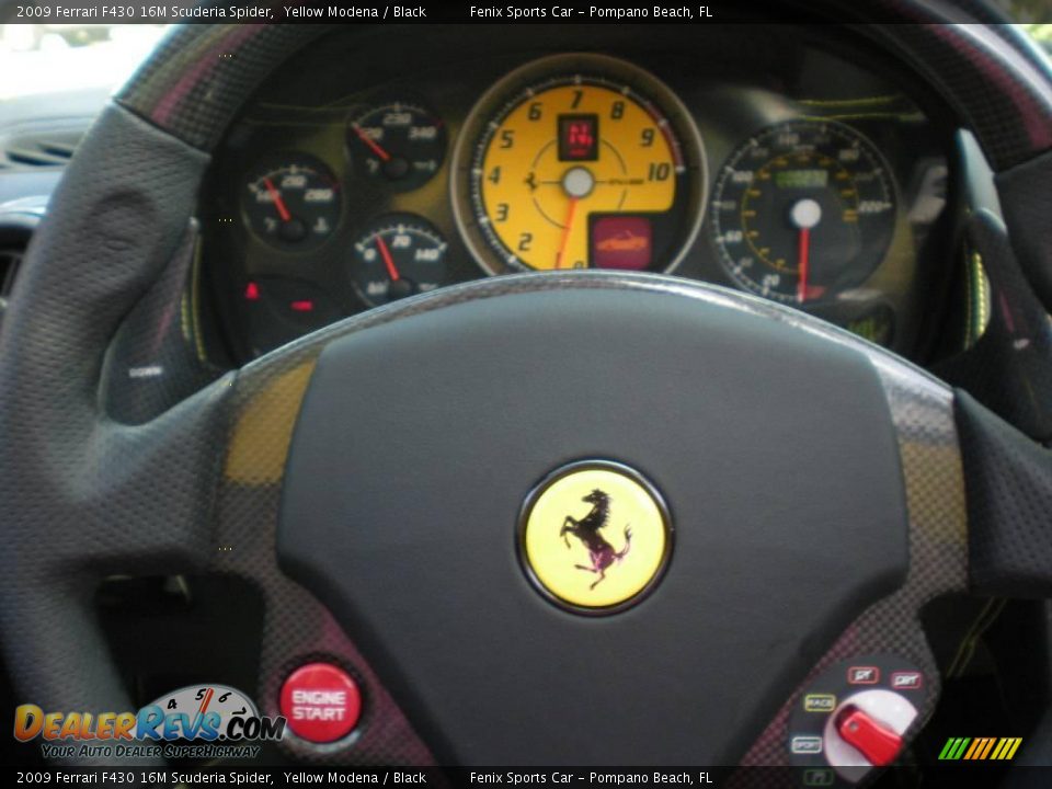 2009 Ferrari F430 16M Scuderia Spider Yellow Modena / Black Photo #21