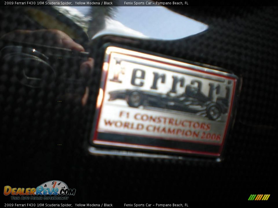 2009 Ferrari F430 16M Scuderia Spider Yellow Modena / Black Photo #28