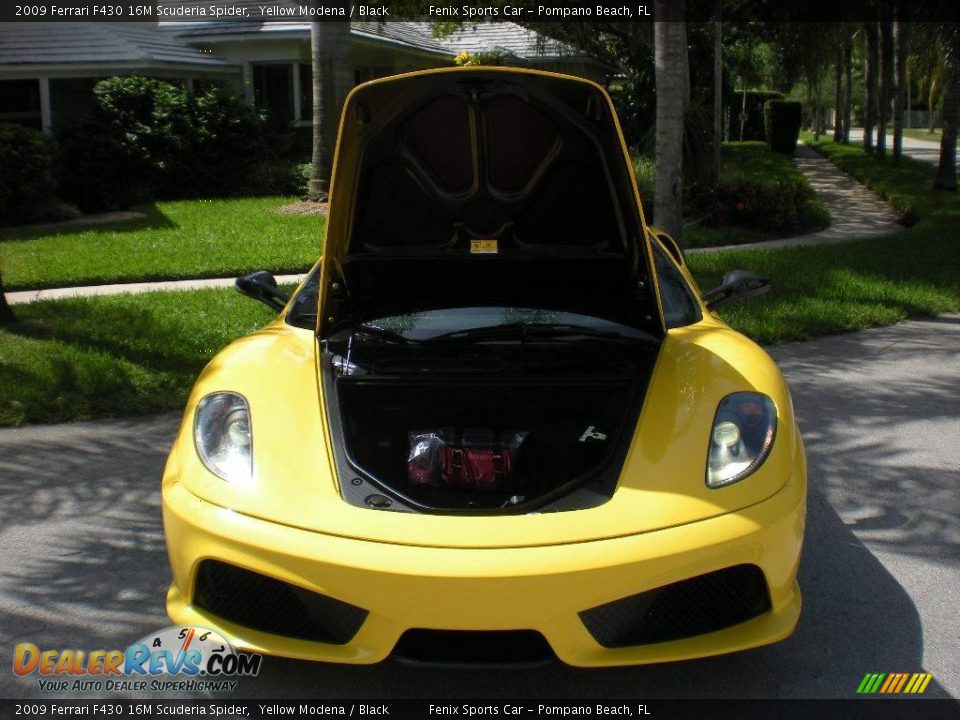 2009 Ferrari F430 16M Scuderia Spider Yellow Modena / Black Photo #29