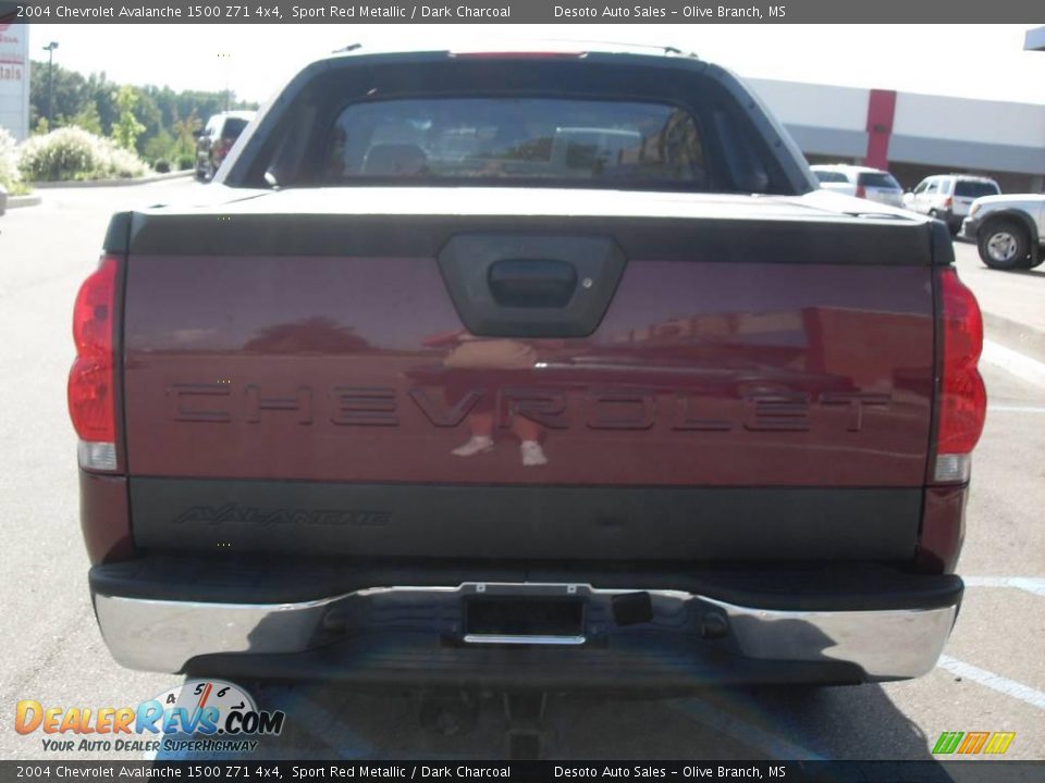 2004 Chevrolet Avalanche 1500 Z71 4x4 Sport Red Metallic / Dark Charcoal Photo #7
