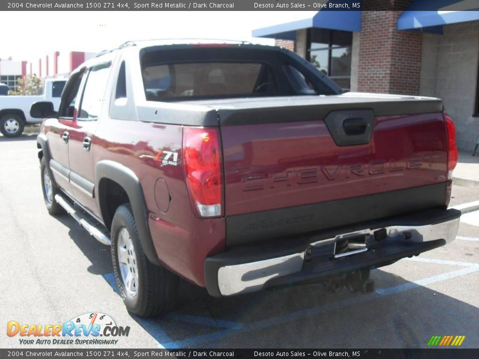2004 Chevrolet Avalanche 1500 Z71 4x4 Sport Red Metallic / Dark Charcoal Photo #8
